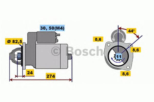 0001218158 Bosch motor de arranco