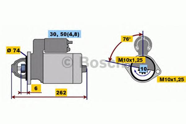 0 001 218 166 Bosch motor de arranco