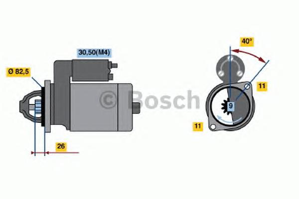 0.001.223.021 Bosch motor de arranco