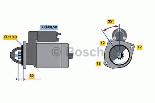 0001218703 Bosch motor de arranco