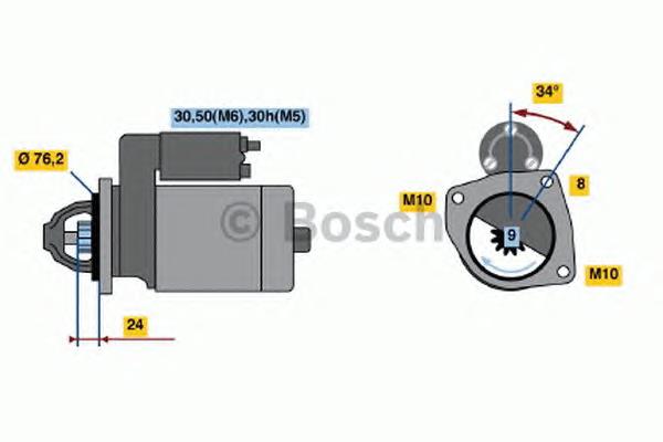 0001107442 Bosch motor de arranco