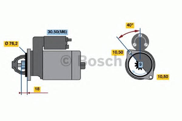 0001107430 Bosch motor de arranco