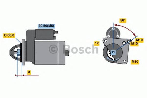 0.001.107.476 Bosch motor de arranco