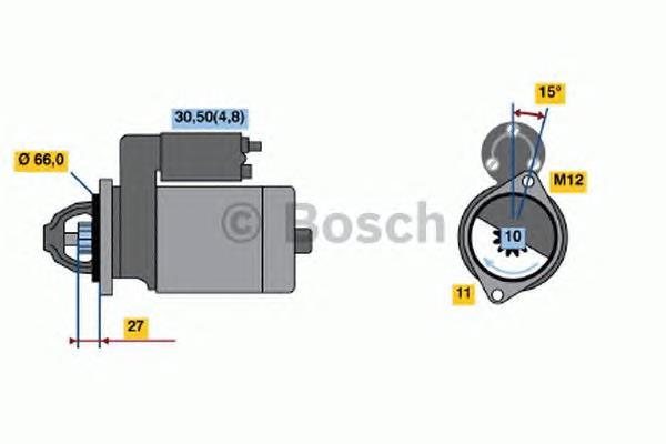 0001107450 Bosch motor de arranco