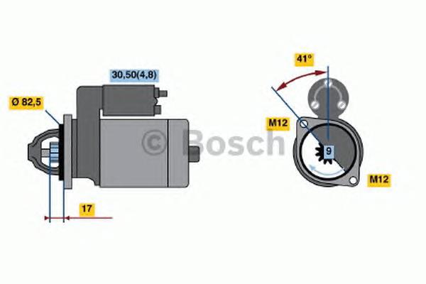 1107446 Bosch motor de arranco