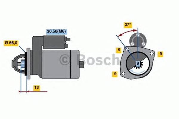 0001107066 Bosch motor de arranco