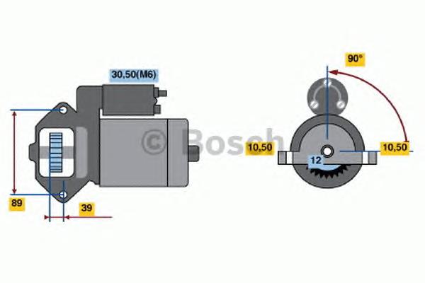 0001109324 Bosch motor de arranco