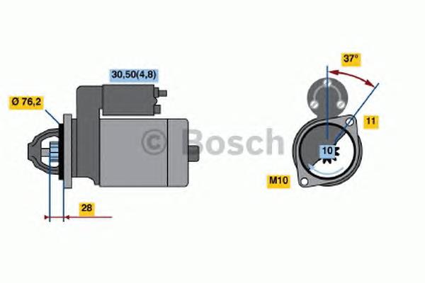 0001109319 Bosch motor de arranco