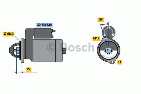 0001109361 Bosch motor de arranco