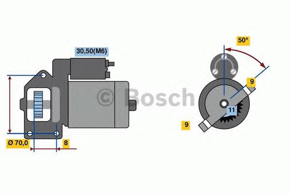 0001109069 Bosch motor de arranco