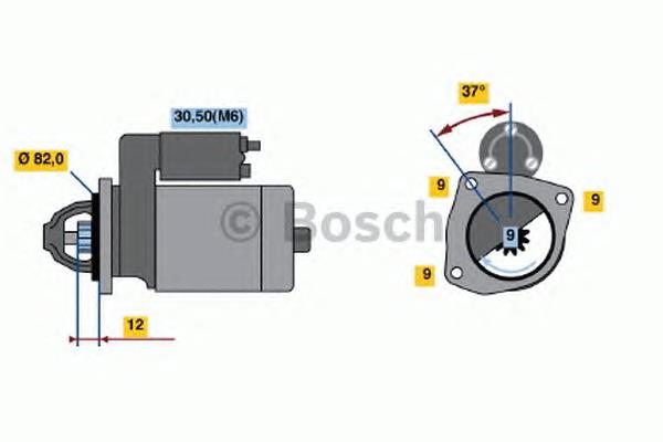 0001109270 Bosch motor de arranco