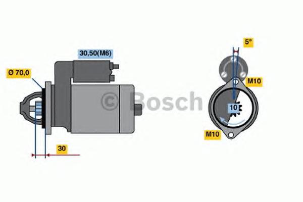 0001109262 Bosch motor de arranco