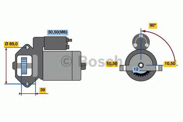 0001109391 Bosch motor de arranco