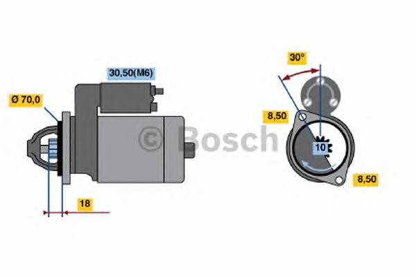 0001108217 Bosch motor de arranco