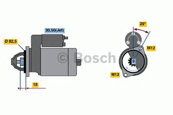 0001109064 Bosch motor de arranco