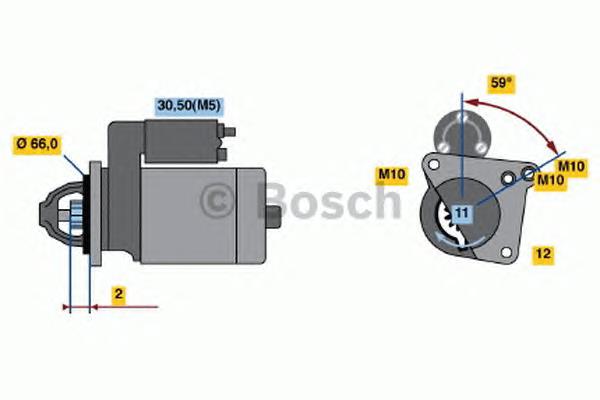 0001108428 Bosch motor de arranco