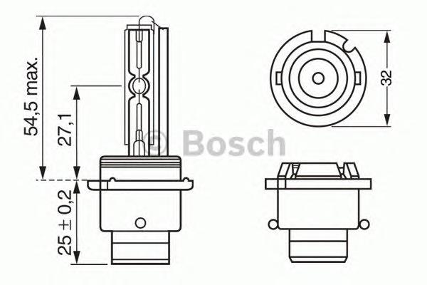 1987302904 Bosch lâmpada de xénon