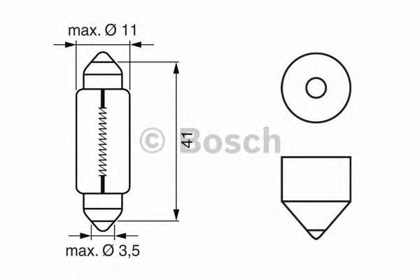 Lâmpada de quebra-luz de iluminação de salão/de cabina 1987302521 Bosch