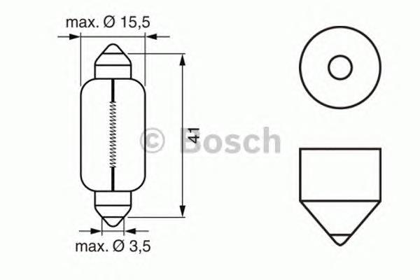 1 987 302 238 Bosch lâmpada