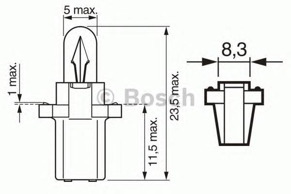 1987302220 Bosch лампочка щитка (панели приборов)