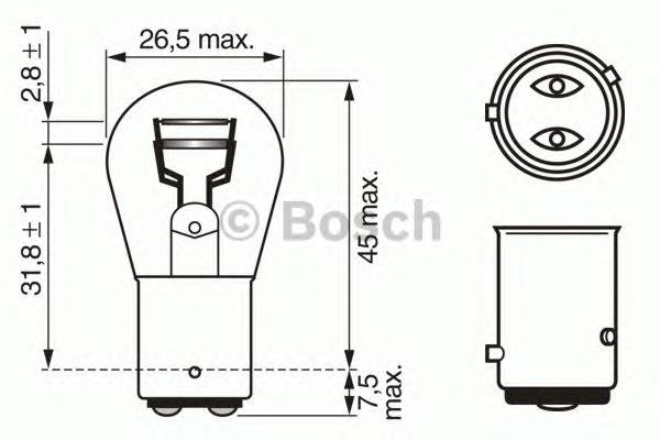 1 987 302 215 Bosch lâmpada