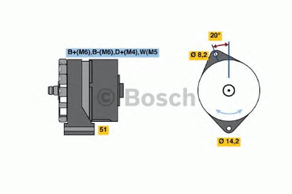 6033GB3014 Bosch gerador