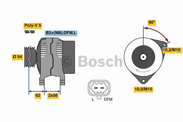 0986081380 Bosch gerador