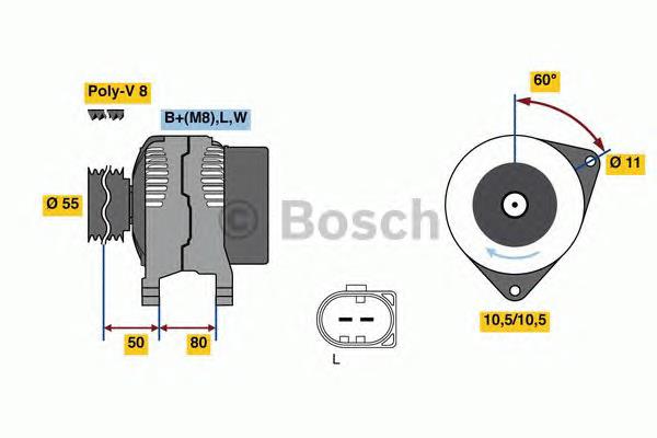 0986081360 Bosch gerador