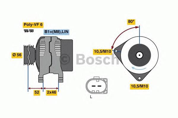 0121715124 Bosch gerador