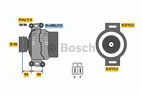 0986081300 Bosch gerador