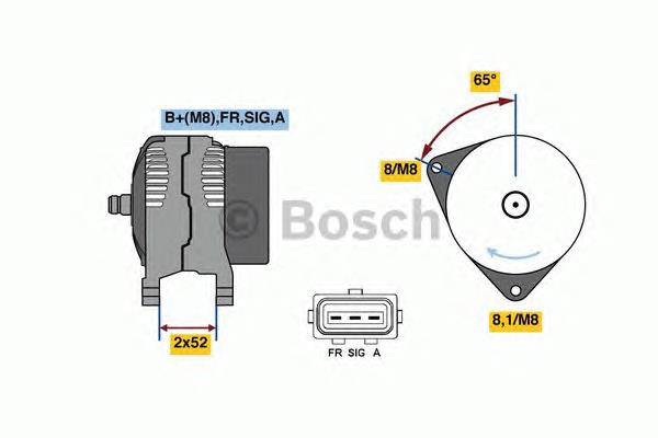 0986081140 Bosch gerador