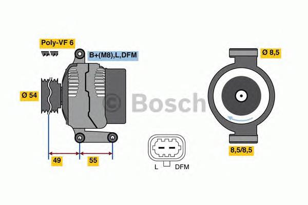 0986081070 Bosch gerador