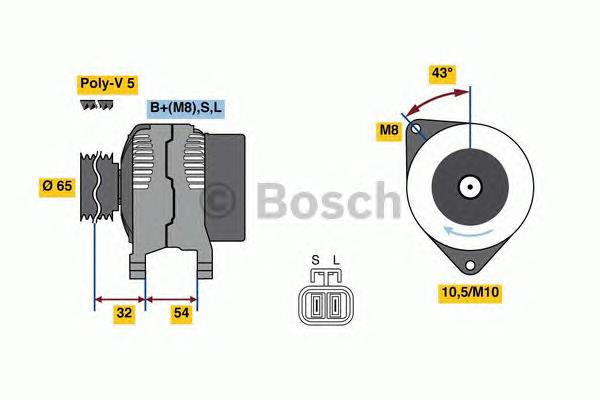 0986081050 Bosch gerador
