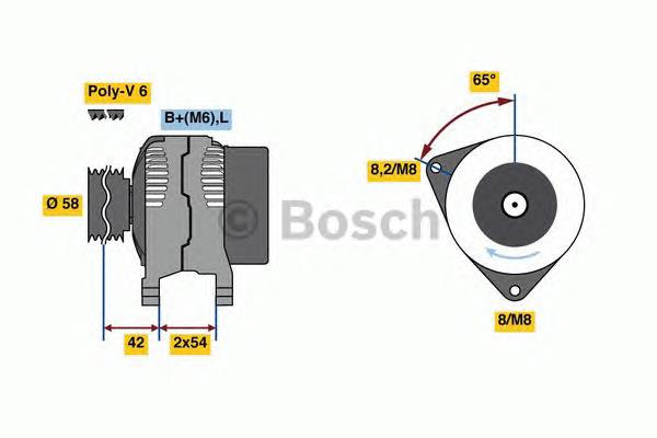 0986081260 Bosch gerador