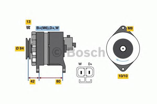 Gerador 0986081240 Bosch