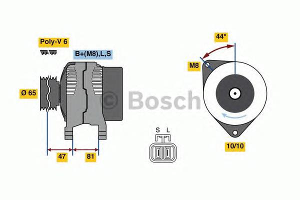 0986081250 Bosch gerador
