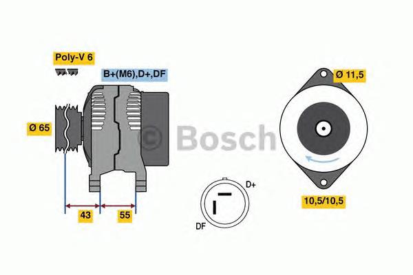 0986081280 Bosch gerador