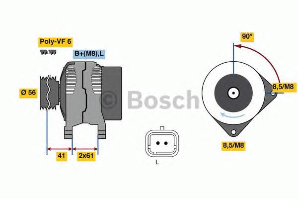 0986081270 Bosch gerador