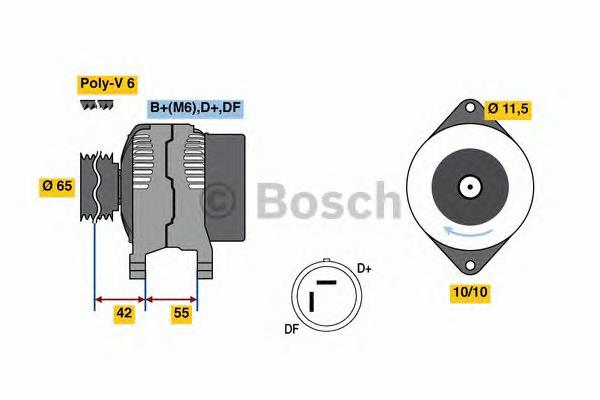 0986081200 Bosch gerador