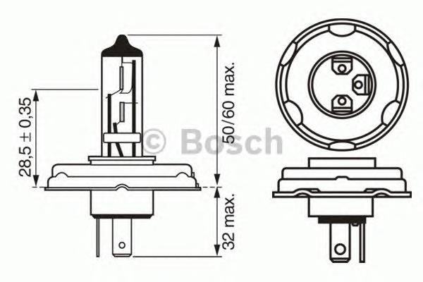 1 987 302 021 Bosch lâmpada halógena