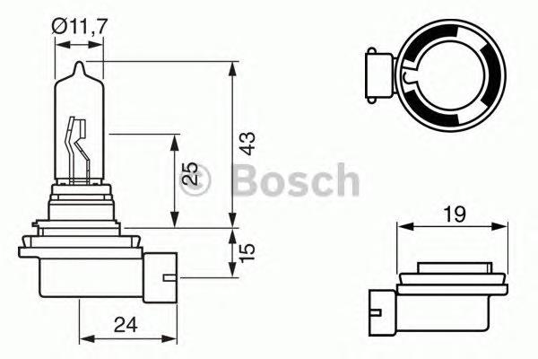 1987302082 Bosch lâmpada halógena