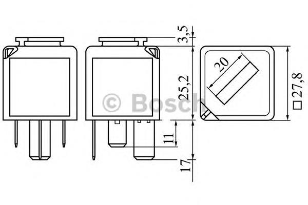 Relê das velas de incandescência para Ford Escort VII GAL, AFL
