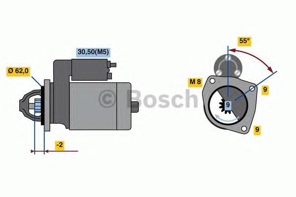 F000AL0327 Bosch motor de arranco