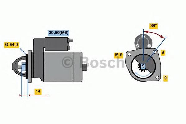 F000AL0319 Bosch motor de arranco