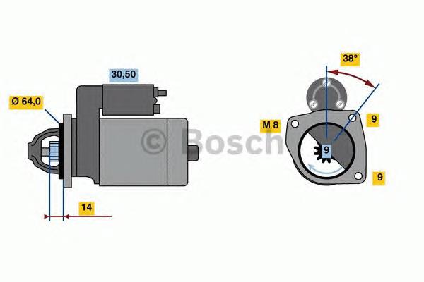 F000AL0320 Bosch motor de arranco