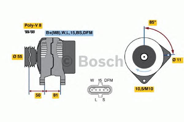 0986047410 Bosch gerador