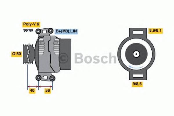 0 986 047 640 Bosch gerador