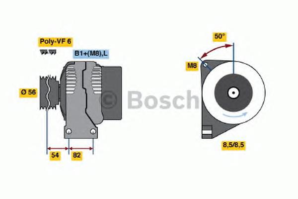 0986047500 Bosch gerador