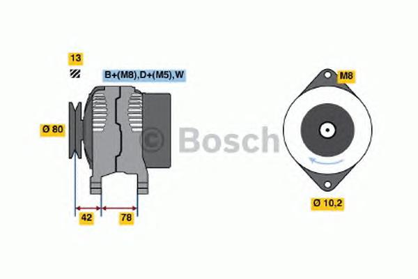 0986047200 Bosch gerador