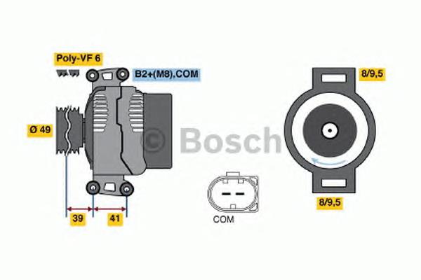 0 986 047 240 Bosch gerador